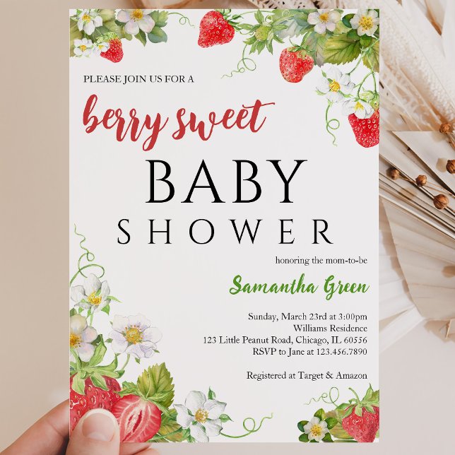 Invitation Une Baby Shower Fruitée et Douce (Créateur téléchargé)