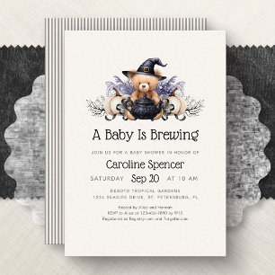 Invitation Une Baby Shower Halloween : Un Bébé en Route