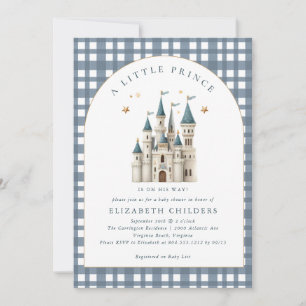 Invitation Une Baby Shower Little Prince Château Royal 