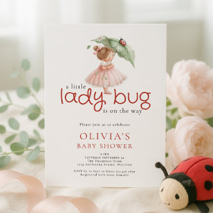 Invitation Une Baby Shower Petite Coccinelle