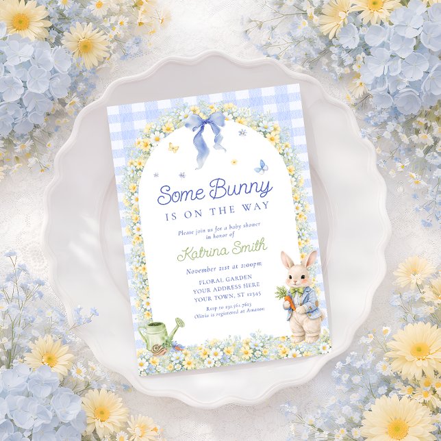 Invitation Une Baby Shower pour un Petit Lapin (Créateur téléchargé)