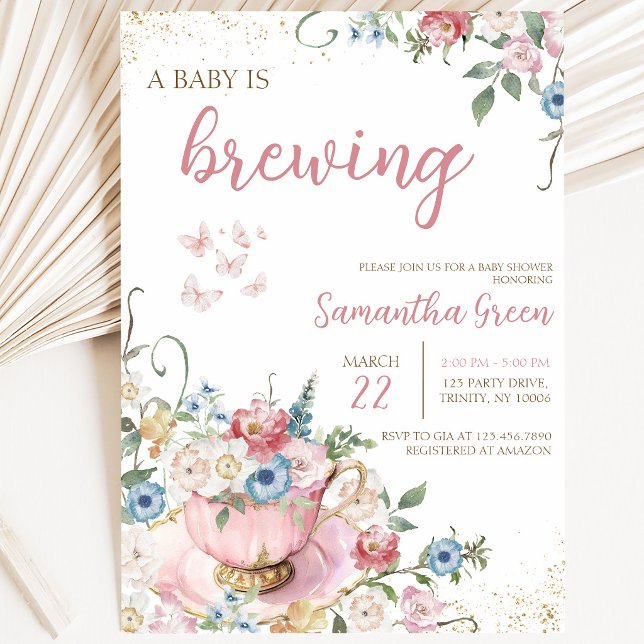 Invitation Une Baby Shower "Un Bébé en Route" (Créateur téléchargé)