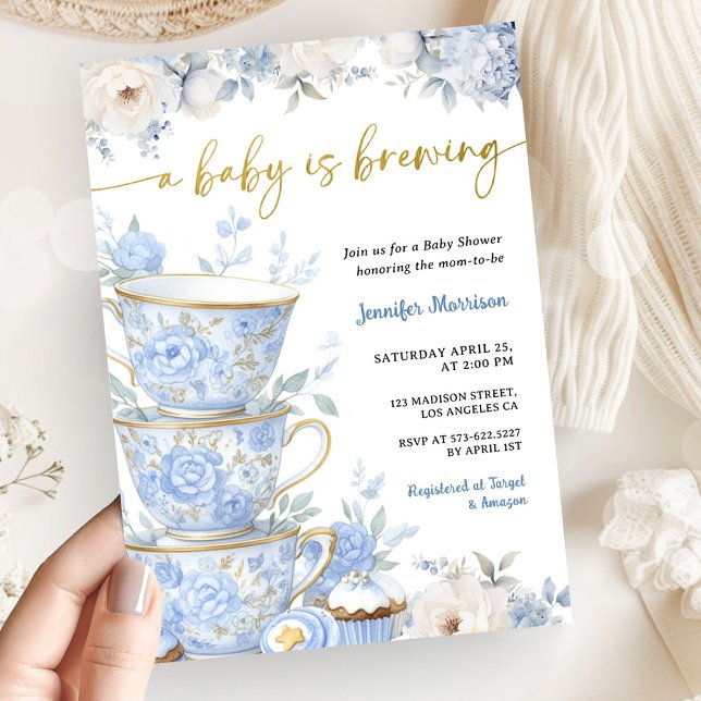 Invitation Une Baby Shower "Un Bébé est en Train de Préparer  (Créateur téléchargé)