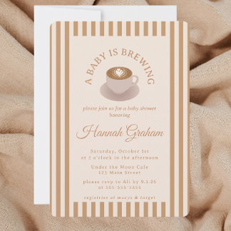 Invitation Une Baby Shower "Un Bébé se Prépare"