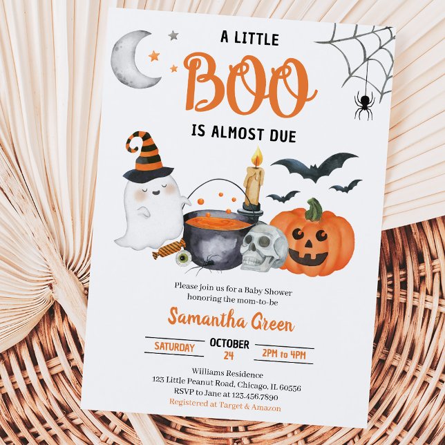 Invitation Une Baby Shower Un Petit Boo (Créateur téléchargé)
