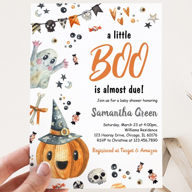 Invitation Une Baby Shower Un Petit Boo (Créateur téléchargé)