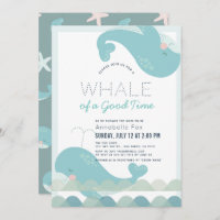 Une baleine d'un Baby shower de garçon Bleu Bon Te