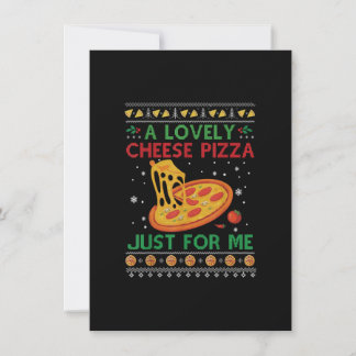 Invitation Une Belle Pizza Au Fromage Juste Pour Moi Noël Drô