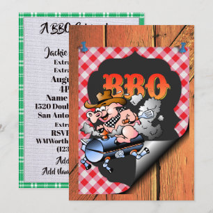 Invitation Une célébration de barbecue