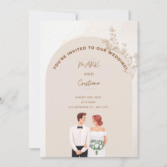 Invitation Une Célébration de l'Amour (Devant)