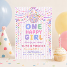 Une chaîne en papier de fille heureuse Disco Anniv
