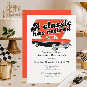 Invitation Une Classique a Pris sa Retraite Fête de Retraite