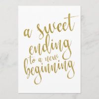 Une douce fin à un nouveau début panneau abordable