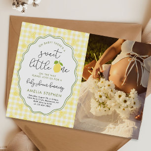 Invitation Une douce petite photo de shower de bébé au citron