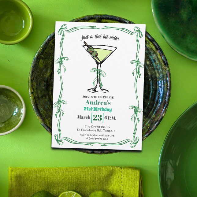 Invitation Une fête d'anniversaire 21 ans un peu plus âgée (Créateur téléchargé)
