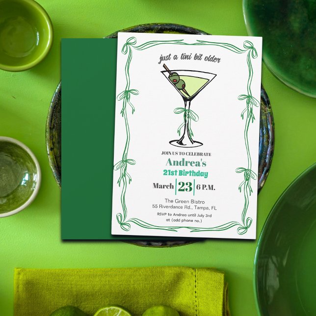 Invitation Une fête d'anniversaire 21 ans un peu plus vieille (Créateur téléchargé)
