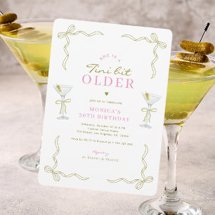 Invitation Une Fête D'anniversaire 30 Ans Rose Et Vert Un Tou