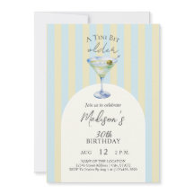 Une fête d'anniversaire au martini cocktail un peu