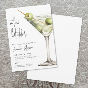 Invitation Une fête d'anniversaire pour adulte un tout petit 