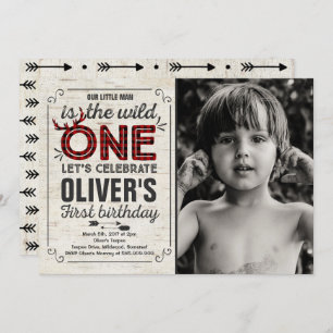 Invitation Une fête d'anniversaire sauvage sauvage de garçon