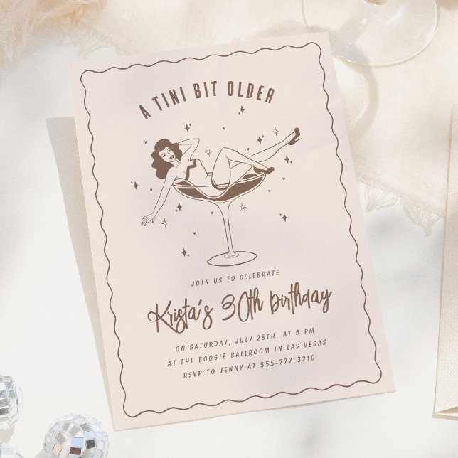 Invitation Une fête d'anniversaire un peu plus vieille (Créateur téléchargé)