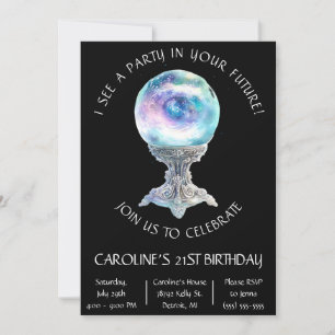 Invitation Une fête dans votre avenir, anniversaire de Crysta