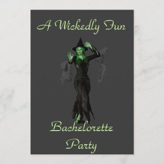 Invitation "Une fête de bachelorette féerique" avec Witch