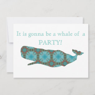 Invitation Une fête de baleine