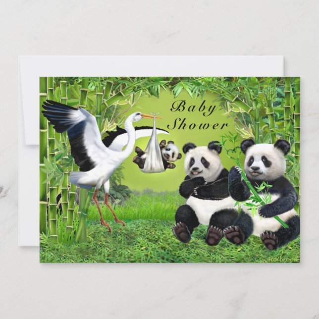 Invitation Une Fête de Bébé pour un Paquet de Joie (Devant)