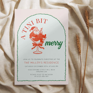 Invitation Une fête de cocktail de Noël un peu joyeuse