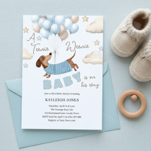 Invitation Une Fête de Naissance pour un Tout Petit Garçon Te