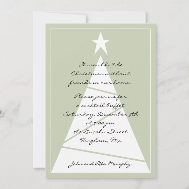 Invitation Une fête de Noël ! (Devant)