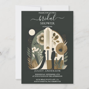 Invitation Une Fête des mariées de palais de justice des les