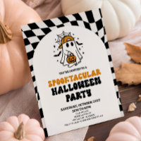 Une fête d'Halloween rétro damier époustouflante