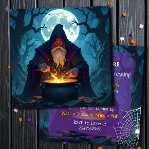 Invitation Une fête d'Halloween se prépare   Déverrouiller