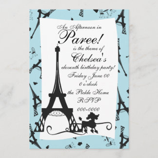 Invitation Une fête parisienne