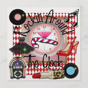 Invitation Une fête royale Rockin' Party - SRF