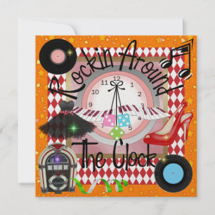 Invitation Une fête royale Rockin' Party - SRF