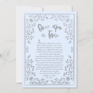 Invitation Une Fois Sur Un Baby shower De Histoire