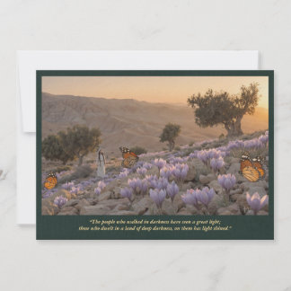 Invitation Une Grande Lumière—Isaïe 9:2 Art Biblique