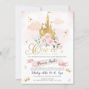 Invitation Une heure sur une fois Château de la Princesse Pre