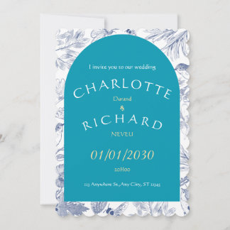 Invitation Une histoire d'amour commence – Le jour de notre m