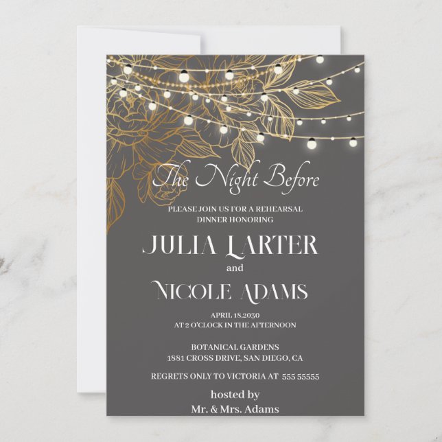 Invitation "Une histoire d'amour se déroule : notre Mariage (Devant)