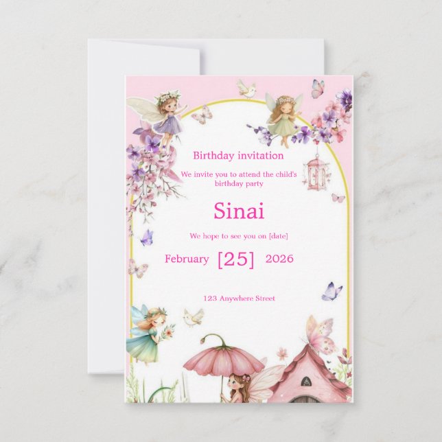 Invitation : Une invitation spéciale pour l'annive (Devant)