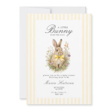 Une jolie petite Fête de Bébé Lapin Floral à Ruban