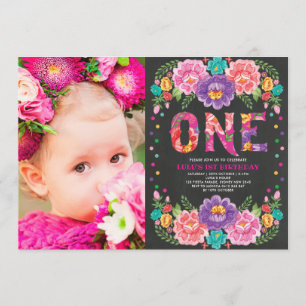 Invitation Une jolie photo de Fiesta Mexicaine à l'anniversai