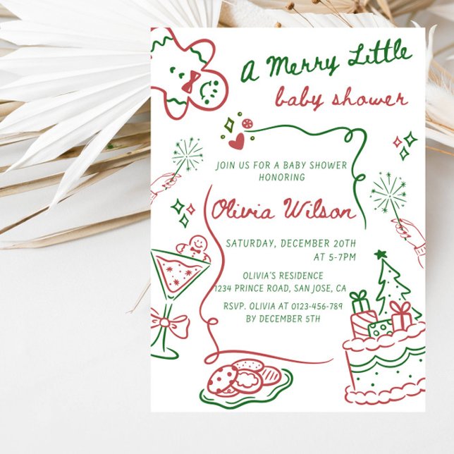 Invitation Une joyeuse petite fête de baby shower (Créateur téléchargé)
