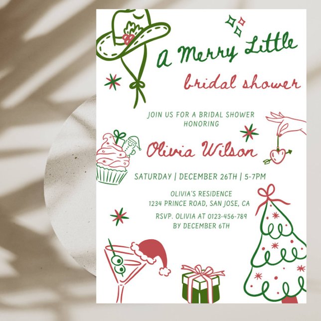 Invitation Une joyeuse petite fête de douche de mariage (Créateur téléchargé)