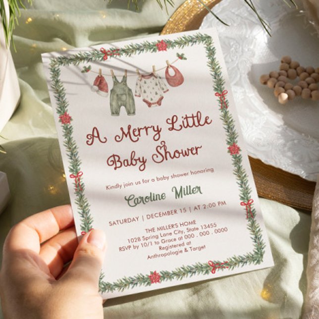 Invitation Une joyeuse petite fête pour bébé (Créateur téléchargé)