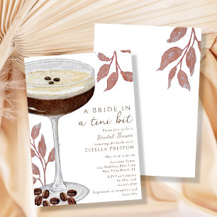 Invitation Une mariée dans une Baby Shower Martini pour la ma